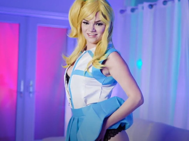  Athena Faris as Lucy Heartfilia Cosplay Creampi